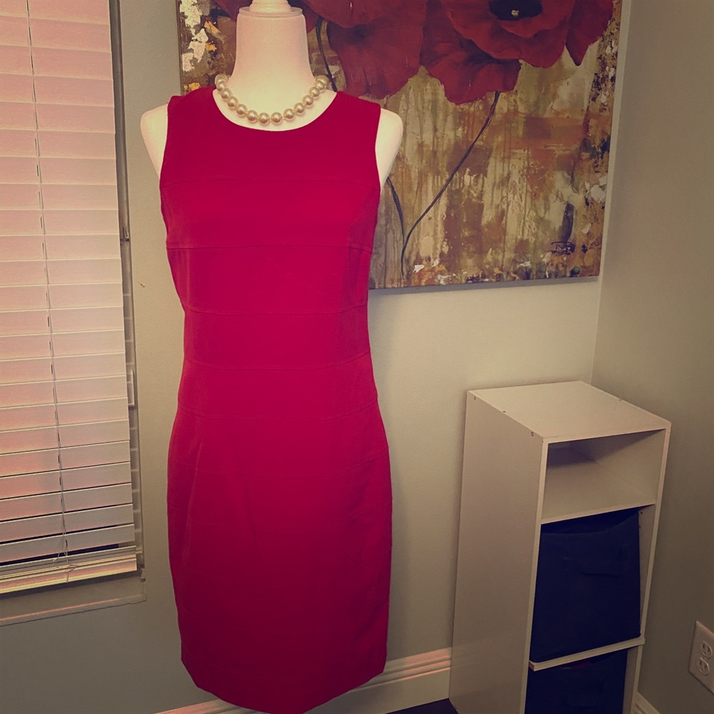 Sandra Darren red dress